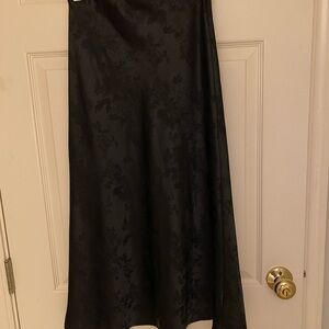 Elegant Black Floral Women's Skirt